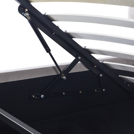 Κρεβάτι Διπλό ACAENA Γκρι Βελούδο 224x182.5x97cm (Στρώμα 160x200cm) Κρεβάτι Διπλό ACAENA Γκρι Βελούδο 224x182.5x97cm (Στρώμα 160x200cm)