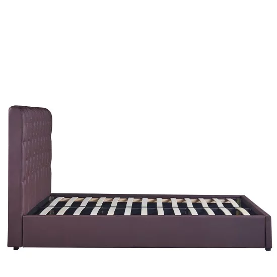 Κρεβάτι  ARABIS Καφέ PU 220x160.5x120cm (Στρώμα 150x200cm)