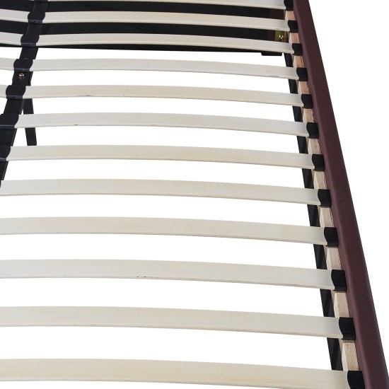 Κρεβάτι  ARABIS Καφέ PU 220x160.5x120cm (Στρώμα 150x200cm)