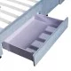 Κρεβάτι Διπλό  ANNONA Γαλάζιο Βελούδο 217x175x117.5cm (Στρώμα 160x200cm)