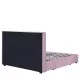 Κρεβάτι Διπλό  ANNONA Ανοιχτό Ροζ Βελούδο 217x175x117.5cm (Στρώμα 160x200cm)