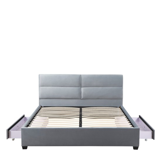 Κρεβάτι Διπλό PRODREAM Γκρι Ύφασμα 206x169x96cm (Στρώμα 160x200cm) Κρεβάτι Διπλό PRODREAM Γκρι Ύφασμα 206x169x96cm (Στρώμα 160x200cm)