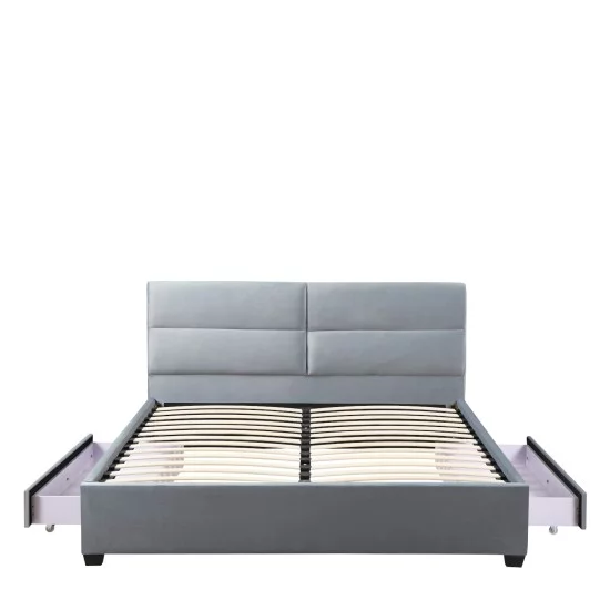 Κρεβάτι Διπλό PRODREAM Γκρι Ύφασμα 206x169x96cm (Στρώμα 160x200cm) Κρεβάτι Διπλό PRODREAM Γκρι Ύφασμα 206x169x96cm (Στρώμα 160x200cm)