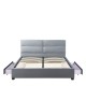 Κρεβάτι Διπλό PRODREAM Γκρι Ύφασμα 206x169x96cm (Στρώμα 160x200cm) Κρεβάτι Διπλό PRODREAM Γκρι Ύφασμα 206x169x96cm (Στρώμα 160x200cm)