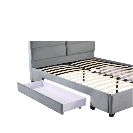Κρεβάτι Διπλό PRODREAM Γκρι Ύφασμα 206x169x96cm (Στρώμα 160x200cm) Κρεβάτι Διπλό PRODREAM Γκρι Ύφασμα 206x169x96cm (Στρώμα 160x200cm)