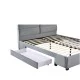 Κρεβάτι Διπλό PRODREAM Γκρι Ύφασμα 206x169x96cm (Στρώμα 160x200cm) Κρεβάτι Διπλό PRODREAM Γκρι Ύφασμα 206x169x96cm (Στρώμα 160x200cm)
