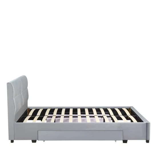 Κρεβάτι Διπλό PRODREAM Γκρι Ύφασμα 206x169x96cm (Στρώμα 160x200cm) Κρεβάτι Διπλό PRODREAM Γκρι Ύφασμα 206x169x96cm (Στρώμα 160x200cm)