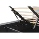 Κρεβάτι Μονό  CLOUDREST Γκρι Ύφασμα 214x127.5x109cm (Στρώμα 120x200cm)