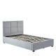 Κρεβάτι Μονό  CLOUDREST Γκρι Ύφασμα 214x127.5x109cm (Στρώμα 120x200cm)