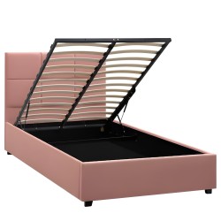 Κρεβάτι Μονό  CLOUDREST Σάπιο Μήλο Ύφασμα 214x127.5x109cm (Στρώμα 120x200cm)