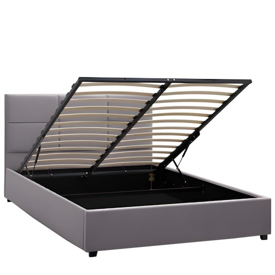 Κρεβάτι Διπλό  CLOUDREST Γκρι Ύφασμα 214x168x109cm (Στρώμα 160x200cm)