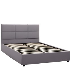 Κρεβάτι Διπλό  CLOUDREST Γκρι Ύφασμα 214x168x109cm (Στρώμα 160x200cm)