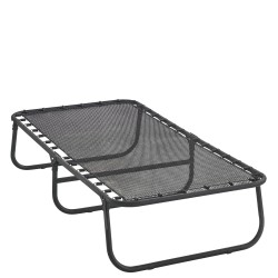 Κρεβάτι Σπαστό  FLEXREST Με Στρώμα Πάχους 12cm Μαύρο Μέταλλο 180x80x33cm