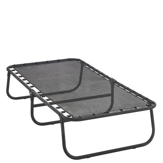 Κρεβάτι Σπαστό  FLEXREST Με Στρώμα Πάχους 12cm Μαύρο Μέταλλο 180x80x33cm