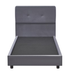 Κρεβάτι Μονό  TAMAHAWK Γκρι Ύφασμα Για Στρώμα 90x200cm