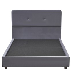 Κρεβάτι Ημίδιπλο  TAMAHAWK Γκρι Ύφασμα Για Στρώμα 120x200cm