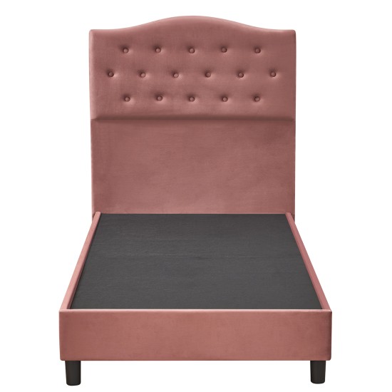 Κρεβάτι Μονό  JUNIPER Σάπιο Μήλο Ύφασμα Για Στρώμα 90x200cm