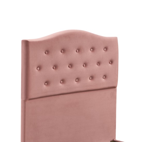 Κρεβάτι Μονό  JUNIPER Σάπιο Μήλο Ύφασμα Για Στρώμα 90x200cm