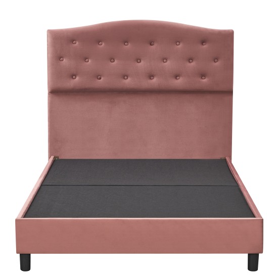 Κρεβάτι Ημίδιπλο  JUNIPER Σάπιο Μήλο Ύφασμα Για Στρώμα 120x200cm