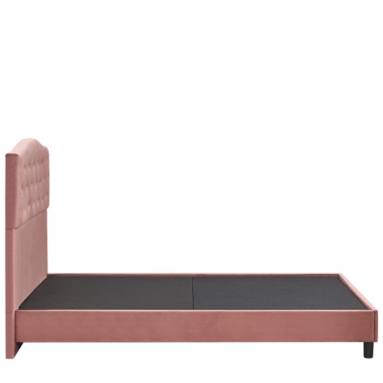 Κρεβάτι Ημίδιπλο  JUNIPER Σάπιο Μήλο Ύφασμα Για Στρώμα 120x200cm