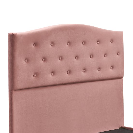 Κρεβάτι Ημίδιπλο  JUNIPER Σάπιο Μήλο Ύφασμα Για Στρώμα 120x200cm