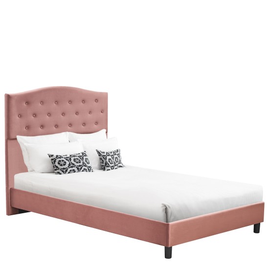 Κρεβάτι Ημίδιπλο  JUNIPER Σάπιο Μήλο Ύφασμα Για Στρώμα 120x200cm