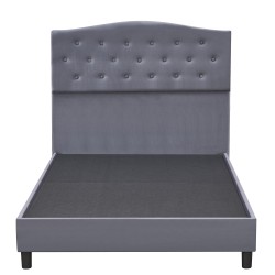 Κρεβάτι Ημίδιπλο  JUNIPER Γκρι Ύφασμα Για Στρώμα 120x200cm