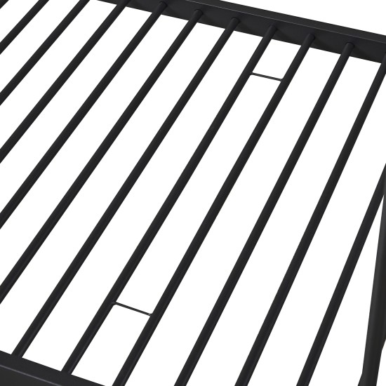 Κουκέτα  KETCHUM Μαύρο/Καρυδί Για Στρώμα 90x190cm