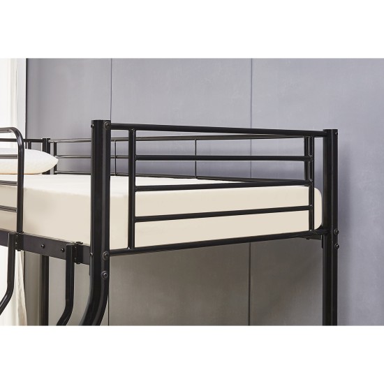 Κουκέτα  OSAGE Μαύρο Για Στρώματα 90x190+140x190