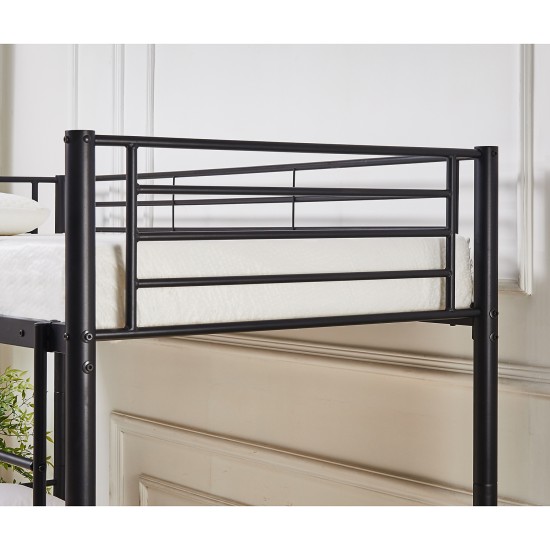 Κουκέτα  ELKHORN Μαύρο Για Στρώμα 90x190cm