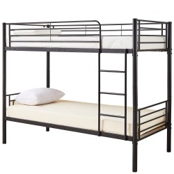 Κουκέτα  ELKHORN Μαύρο Για Στρώμα 90x190cm