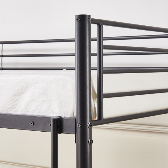 Κουκέτα  ELKHORN Μαύρο Για Στρώμα 90x190cm