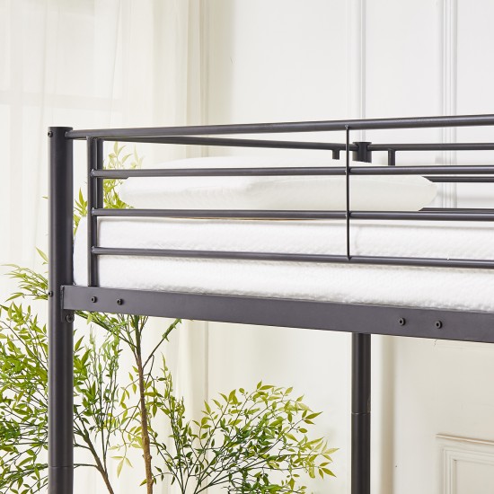 Κουκέτα  ELKHORN Μαύρο Για Στρώμα 90x190cm