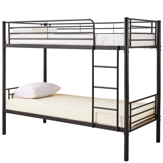 Κουκέτα  ELKHORN Μαύρο Για Στρώμα 90x190cm