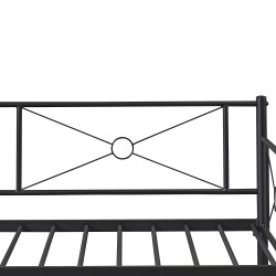 Καναπές Κρεβάτι  CIMARRON Μαύρο Μέταλλο Για Στρώμα 90x190cm