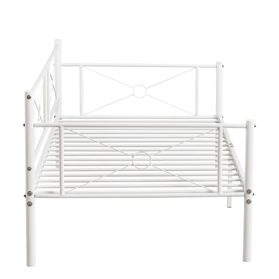 Καναπές Κρεβάτι  CIMARRON Λευκό Μέταλλο Για Στρώμα 90x190cm