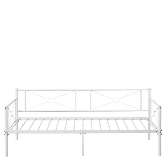 Καναπές Κρεβάτι  CIMARRON Λευκό Μέταλλο Για Στρώμα 90x190cm