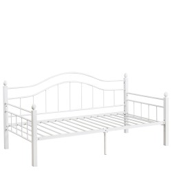 Καναπές Κρεβάτι  PECOS Λευκό Μέταλλο Για Στρώμα 90x190cm