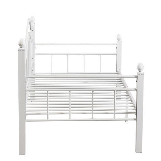 Καναπές Κρεβάτι  PECOS Λευκό Μέταλλο Για Στρώμα 90x190cm