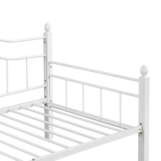 Καναπές Κρεβάτι  PECOS Λευκό Μέταλλο Για Στρώμα 90x190cm