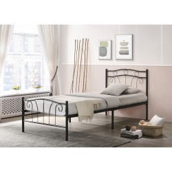 Κρεβάτι Διπλό  ARCADIA Μαύρο Μέταλλο 197x153x97cm (Στρώμα 150x200cm) Κρεβάτι Διπλό  ARCADIA Μαύρο Μέταλλο 197x153x97cm (Στρώμα 150x200cm)