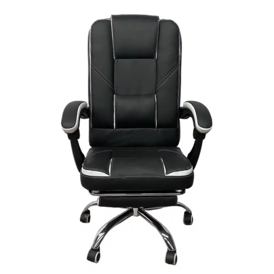 Καρέκλα Γραφείου OPTISEAT Μαύρο/Λευκό PVC/Μέταλλο 67x65x105-115cm Καρέκλα Γραφείου OPTISEAT Μαύρο/Λευκό PVC/Μέταλλο 67x65x105-115cm