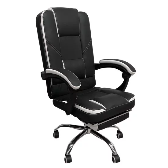 Καρέκλα Γραφείου OPTISEAT Μαύρο/Λευκό PVC/Μέταλλο 67x65x105-115cm Καρέκλα Γραφείου OPTISEAT Μαύρο/Λευκό PVC/Μέταλλο 67x65x105-115cm