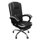 Καρέκλα Γραφείου OPTISEAT Μαύρο/Λευκό PVC/Μέταλλο 67x65x105-115cm