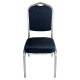 Καρέκλα Catering  AUREVIA Μπλε/Ασημί Ύφασμα/Μέταλλο 57x40x93cm