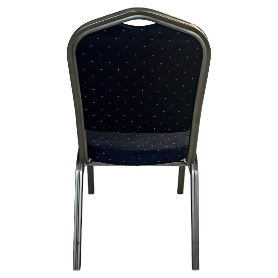 Καρέκλα Catering  AUREVIA Μπλε/Ασημί Ύφασμα/Μέταλλο 57x40x93cm
