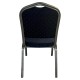 Καρέκλα Catering  AUREVIA Μπλε/Ασημί Ύφασμα/Μέταλλο 57x40x93cm