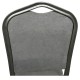 Καρέκλα Catering  AUREVIA Γκρι/Ασημί Ύφασμα/Μέταλλο 57x40x93cm