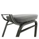 Καρέκλα Catering  AUREVIA Γκρι/Ασημί Ύφασμα/Μέταλλο 57x40x93cm