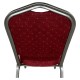 Καρέκλα Catering  AUREVIA Κόκκινο/Ασημί Ύφασμα/Μέταλλο 57x40x93cm